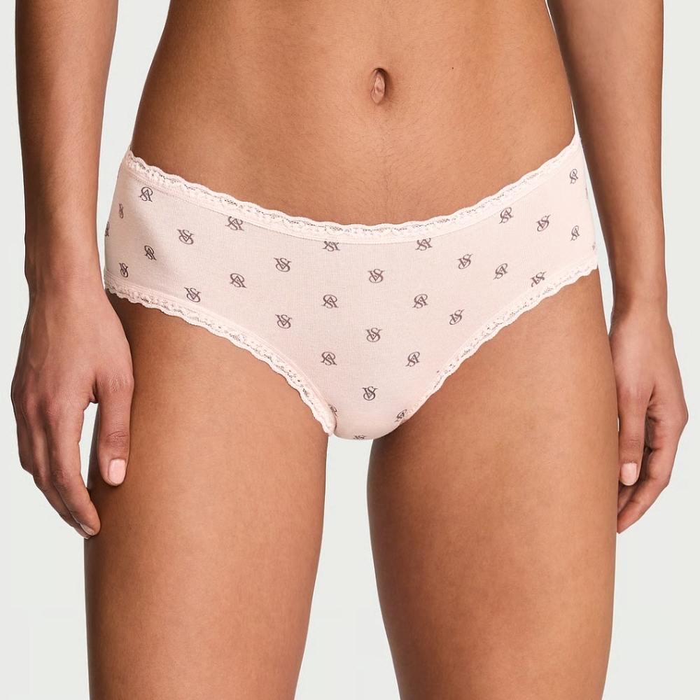 Victoria's Secret Cotton Lace- Waist Cheeky Panty - Picture 2 of 3